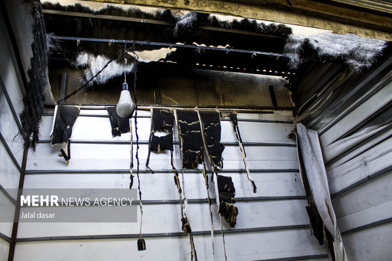 آتش سوزی در بازارچه تاناکورای سنندج