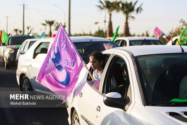 کاروان خودرویی جشن عید غدیرخم در قم