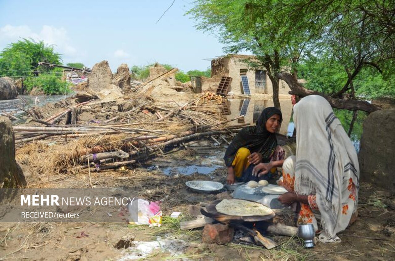 وقوع سیل در پاکستان