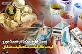 قیمت طلا، قیمت دلار، قیمت سکه و قیمت ارز ۱۴۰۱/۰۹/۰۶