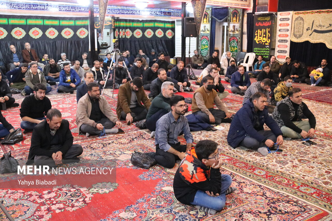 مراسم عزاداری دهه اول فاطمیه در کرمانشاه