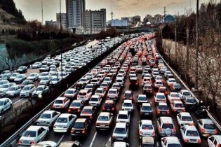 وضعیت ترافیکی معابر تهران/ ترافیک در آستانه عید بیشتر است