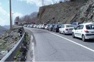 ترافیک سنگین در محور شهریار-تهران
