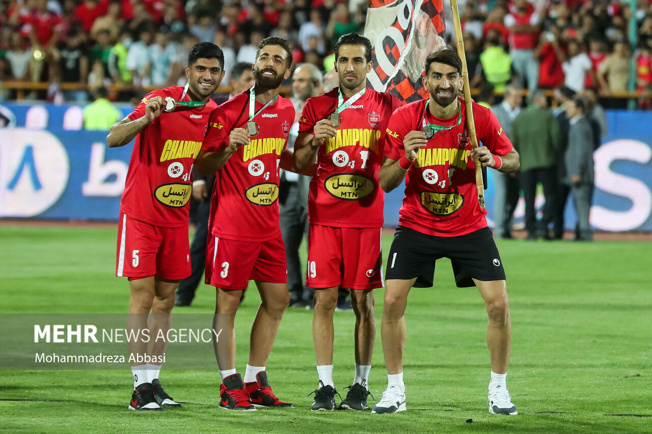 جشن قهرمانی پرسپولیس در جام حذفی فوتبال ایران