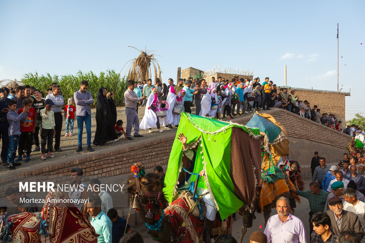 مراسم نمادین ورود امام رضا (ع) به روستای فدیشه