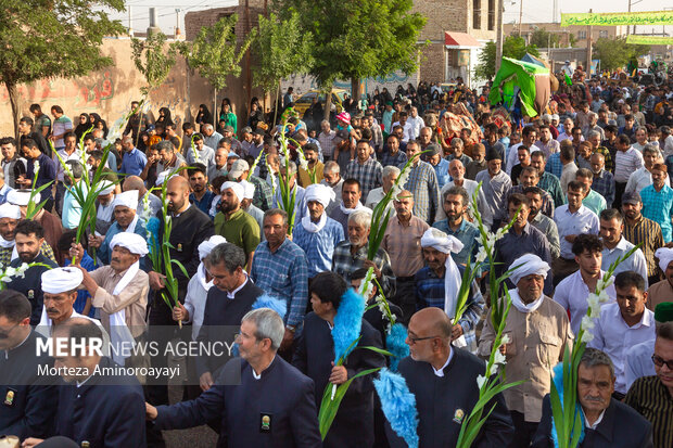 مراسم نمادین ورود امام رضا (ع) به روستای فدیشه