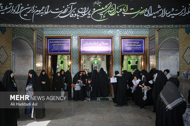 اجتماع بزرگ زنان عاشورایی صبح روز یکشنبه ۸ مرداد ماه ۱۴۰۲ در حرم عبدالعظیم الحسنی (ع) برگزار شد