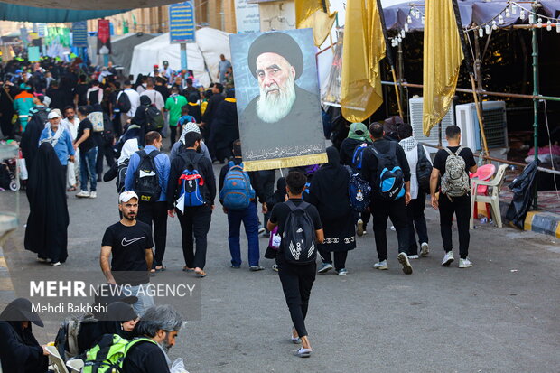 ورود زائران اربعین حسینی به نجف اشراف