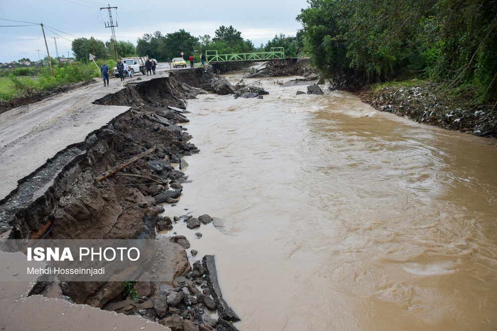 خسارات ناشی از بارش شدید باران در شهرستان مرزی آستارا