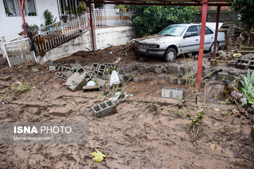 خسارات ناشی از بارش شدید باران در شهرستان مرزی آستارا