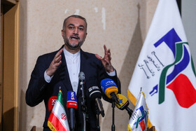حسین امیرعبداللهیان، وزیر امور خارجه در نشست پرسش و پاسخ با دانشجویان دانشگاه تهران