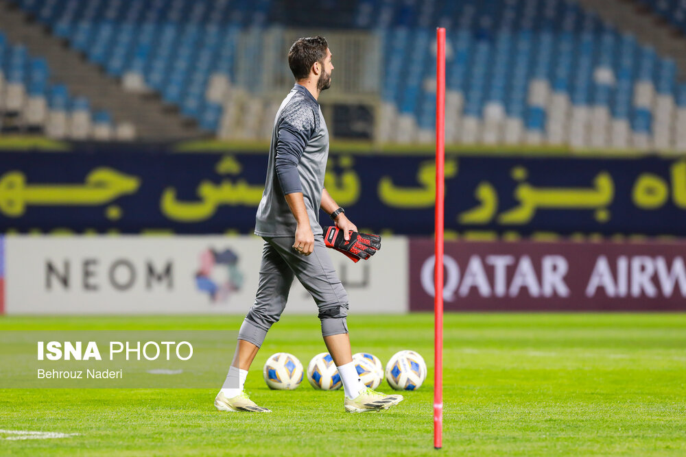 تمرین تیم الهلال عربستان  پیش از دیدار با سپاهان ایران