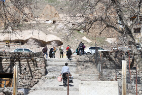 مسافران نوروزی در روستای تاریخی کندوان - آذربایجان شرقی